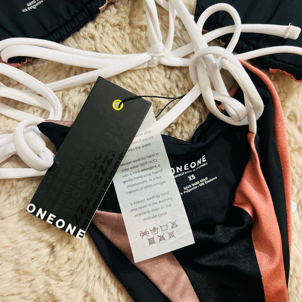 NWT OneOne Swimwear ARIEL Skimpy Bikini  SET size XS - Picture 10 of 12